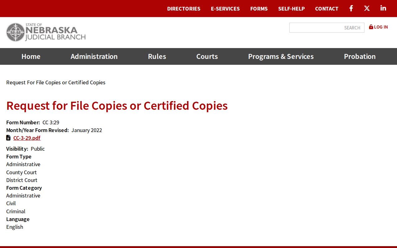 Kimball County court record copy request instructions
